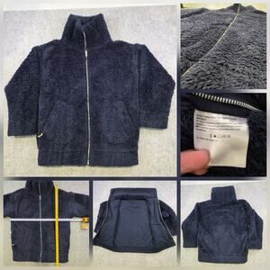 Lululemon Oh So Sherpa Jacket Womens 2‎ Blue Fleece Full Zip High Collar Teddy